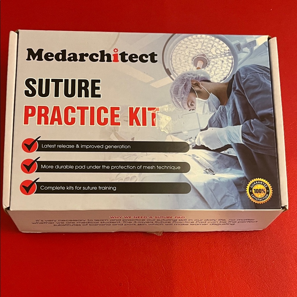 Architect Suture Practice Kit - Red and White